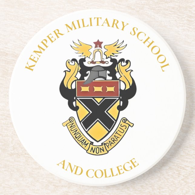 Dessous De Verre En Grès Kemper Military School & College Sandstone Dessous (Devant)