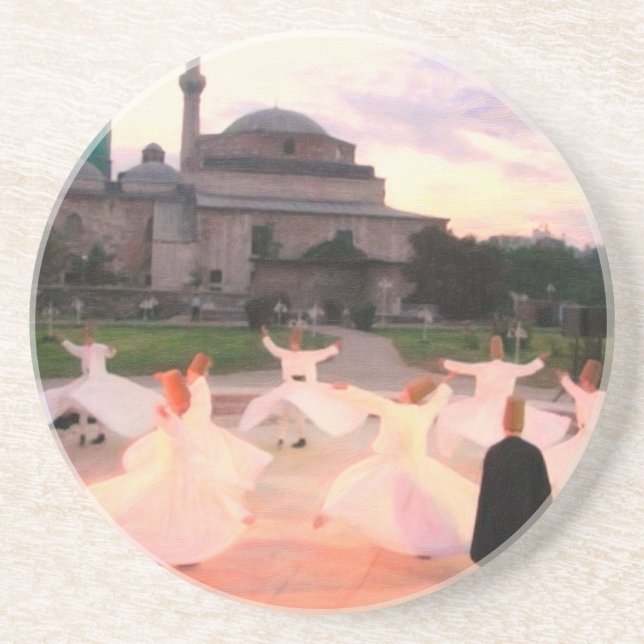 Dessous De Verre En Grès konya de mevlana (Devant)