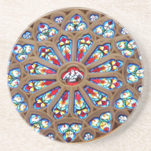 Dessous De Verre En Grès La cathédrale de St Joseph - fenêtre en verre
