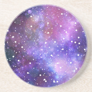 Dessous De Verre En Grès La galaxie de l'espace tient le premier rôle l'ar