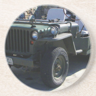 Dessous De Verre En Grès La jeep de Willy classique