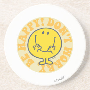 Dessous De Verre En Grès La joyeuse devise de M. Happy