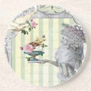 Dessous De Verre En Grès La Lettre D'amour