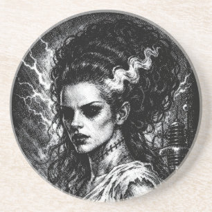 Dessous De Verre En Grès La Mariée de Frankenstein — Ressuscitée par BurnsI