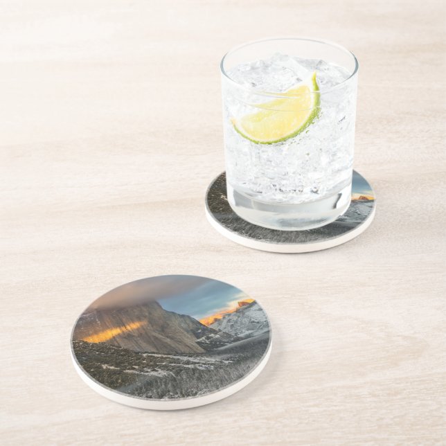 Dessous De Verre En Grès La marque de l'hiver (Côté)