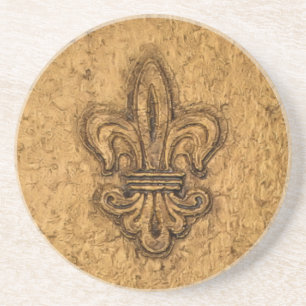 Dessous De Verre En Grès La Nouvelle-Orléans French Fleur de Lis