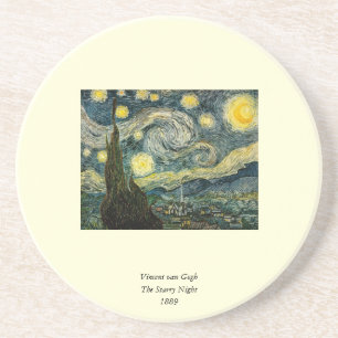 Dessous De Verre En Grès La nuit étoilée de Vincent van Gogh (1889)