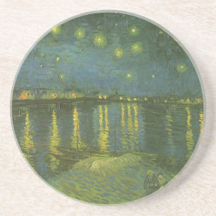 Dessous De Verre En Grès La nuit étoilée sur le Rhône par Vincent van Gogh