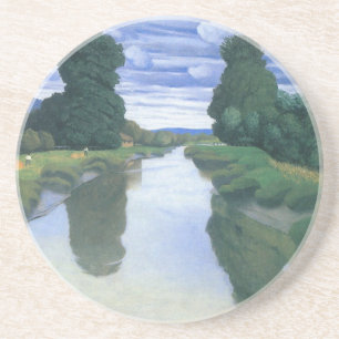 Dessous De Verre En Grès La Rivière à Berville par Felix Vallotton, Beaux-a