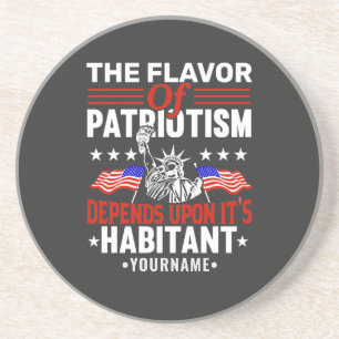 Dessous De Verre En Grès La saveur du patriotisme dépend de son habitude