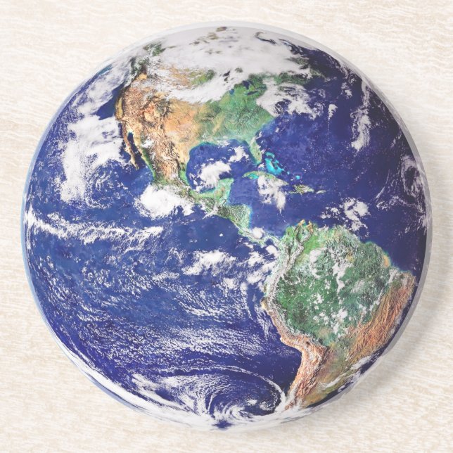 Dessous De Verre En Grès La terre de planète (Devant)