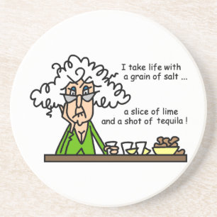 Dessous De Verre En Grès La vie et l'Humour de Tequila