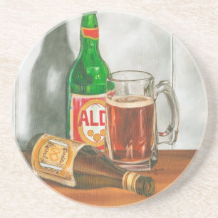 Dessous De Verre En Grès La vie toujours avec de la bière par Jennifer