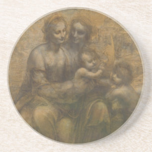 Dessous De Verre En Grès La Vierge et l'Enfant avec Sainte Anne et Saint Jo