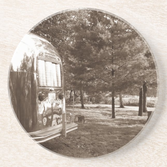 Dessous De Verre En Grès Lac en aluminium vintage Boondocking de campeur de (Devant)