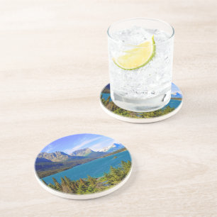 Dessous De Verre En Grès Lac st. Mary, parc national de glacier, Montana