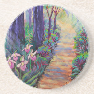 Dessous De Verre En Grès Lady Slippers on the Path