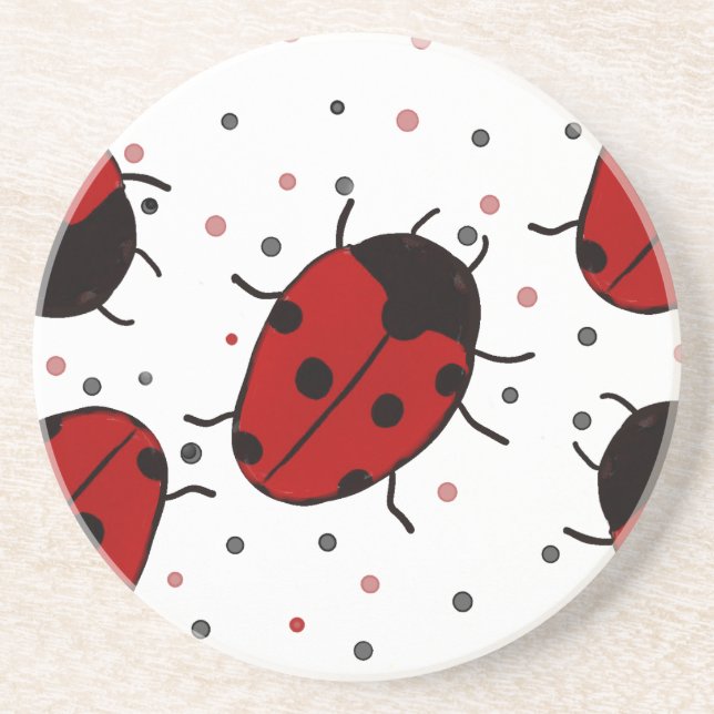 Dessous De Verre En Grès Ladybug (Devant)