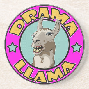 Dessous De Verre En Grès Lama de drame,