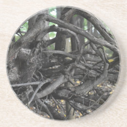 Dessous De Verre En Grès L'amour d'un arbre tombé