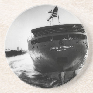 Dessous De Verre En Grès Lancement d'Edmund Fitzgerald 1958