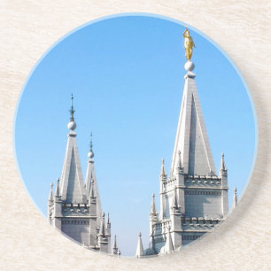 Dessous De Verre En Grès landes lac sel ville temple angel moroni