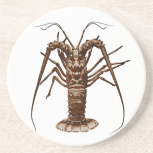 Dessous De Verre En Grès Langouste des Caraïbes