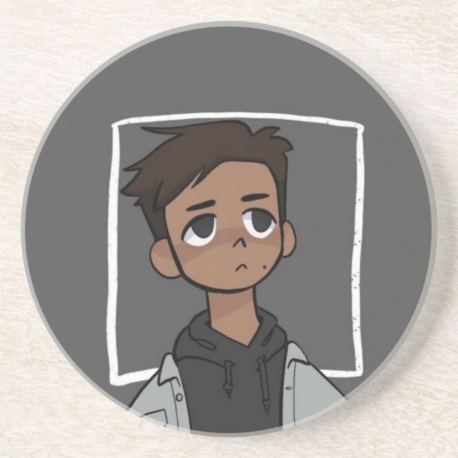 Dessous De Verre En Grès L'art cool (Devant)