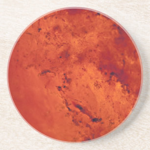 Dessous De Verre En Grès Lave chaude rouge fraîche