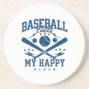 Dessous De Verre En Grès Le baseball alimente mon havre de paix