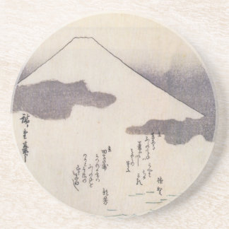 Dessous De Verre En Grès Le beau mont Fuji au Japon, circa des 1800s