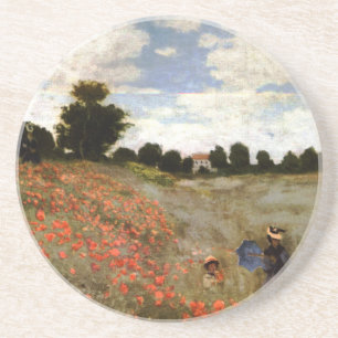 Dessous De Verre En Grès Le champ de pavot près d'Argenteuil par Claude