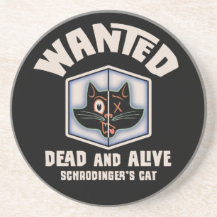 Dessous De Verre En Grès Le chat de Schrodinger Recherché