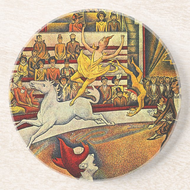 Dessous De Verre En Grès Le cirque de Georges Seurat (1891) (Devant)