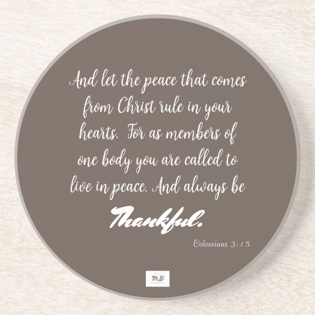 Dessous De Verre En Grès Le Dessous de verre de grès (Devant)