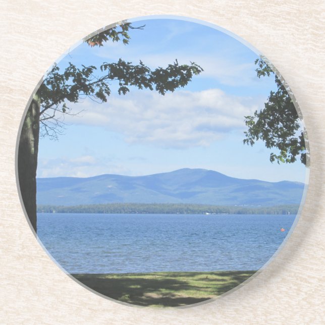 Dessous De Verre En Grès Le lac Winnipesaukee (Devant)