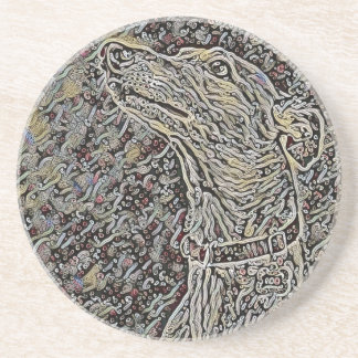 Dessous De Verre En Grès Le lévrier de Paisley