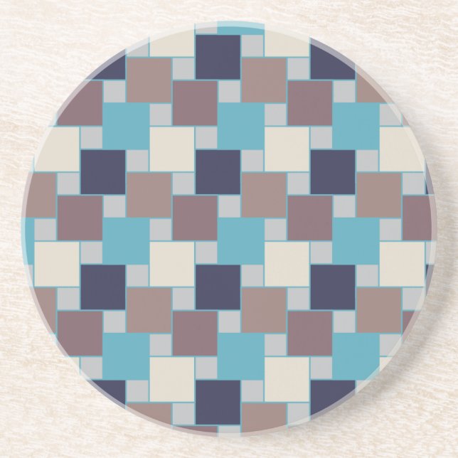 Dessous De Verre En Grès Le paon sur la plage (Devant)