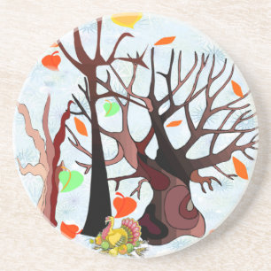Dessous De Verre En Grès Le pays des merveilles de l'automne