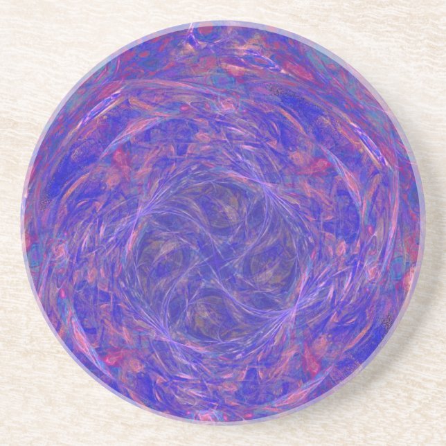 Dessous De Verre En Grès Le sens du pourpre (Devant)