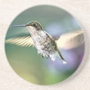 Dessous De Verre En Grès Le vol des colibris
