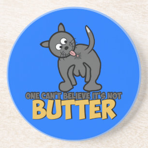 Dessous De Verre En Grès Lèchement de bon à rien de chat