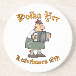 Dessous De Verre En Grès Lederhosen de YER de polka !