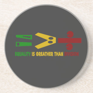 Dessous De Verre En Grès l'égualité est plus grande que la division