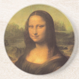 Dessous De Verre En Grès Leonardo Da Vinci' Mona Lisa