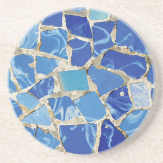 Dessous De Verre En Grès Les mosaïques de Gaudi à l'huile