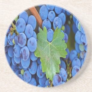 Dessous De Verre En Grès Les raisins sur une vigne