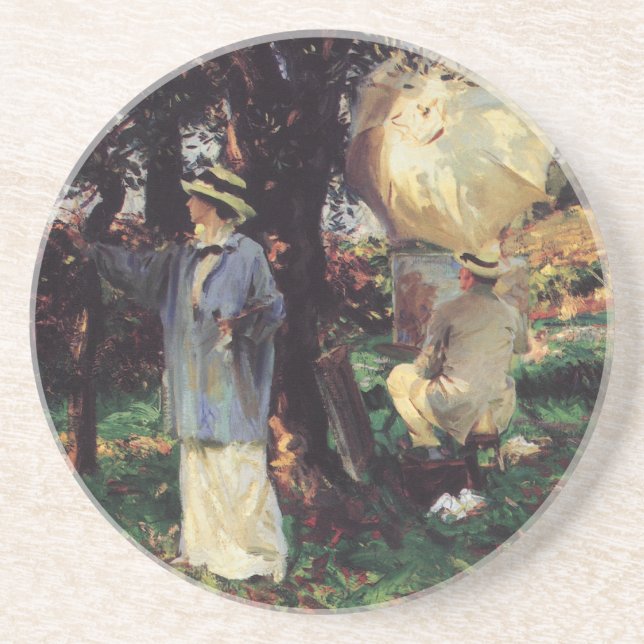 Dessous De Verre En Grès Les Sketchers de John Singer Sargent (Devant)
