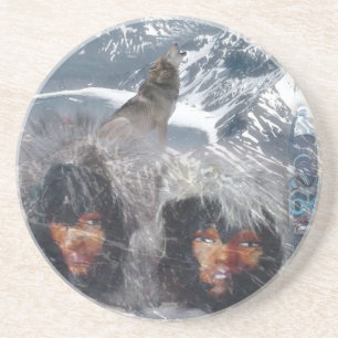 Dessous De Verre En Grès L'esprit autochtone en Alaska