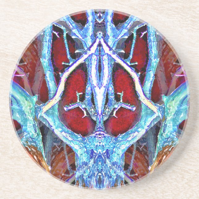 DESSOUS DE VERRE EN GRÈS L'ESPRIT DANS L'ARBRE (Devant)